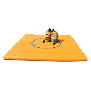 Traje de Sumo Japonés Tradicional de PVC con Colchoneta Inflable de 6m y Soplador - Product Image 1