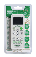 Control Remoto Universal para Automatización del Hogar Inteligente K-2028E, con Teclado de Silicona de Código Fijo, Cuerpo de Plástico, Alcance de 20m y 13 Botones
