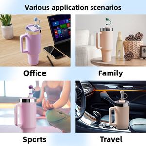 Tapa y Tapón de Silicona de 10mm Personalizados al por Mayor, Nuevos Accesorios Reutilizables a Prueba de Polvo de Grado Alimenticio para Vasos de Hielo y Bebidas - Product Image 2