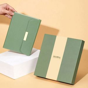 <b>Top</b> A5 Pu Leather Custom Logo Cute Notebook Journal Diary Planner With Metal Magnetic Snap Fastener for New Employee Gift - Product Image 6