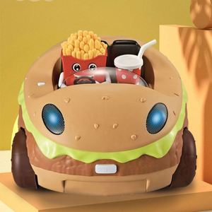 Nouvel Arrivage : Ensemble de Jouets de Simulation de Restauration Rapide (Hot-dog, Hamburger, Pizza) avec Voiture à Chariot - Product Image 5