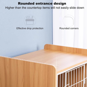 Cage pour chien <span class=keywords><strong>en</strong></span> <span class=keywords><strong>bois</strong></span> de haute qualité avec serrure à ressort, confortable et sécurisée pour chiens de petite et moyenne taille - Product Image 5