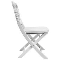 Chaises pliantes Napoléon en bois blanc, nouveau design