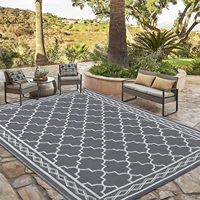Grand Tapis Tressé en Plastique Double Couche pour Extérieur du Fabricant, Nouveau Tapis de Pique-Nique et de Camping, Auto-Tourisme, Prière Musulmane