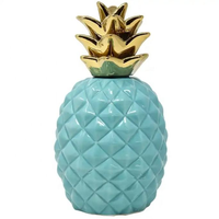 Groothandel handgemaakte geblazen glazen ananas kerstboomversiering gepersonaliseerde kerst fruit- en groenteverziering