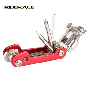 Riderace xe đạp sửa chữa công cụ đa chức năng gấp mini Hex cờ lê tuốc nơ vít chuỗi cắt MTB xe đạp thép di động đi xe đạp công cụ