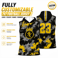 Maillot de football américain à capuche personnalisé 7V7, uniforme de football respirant, sublimation, tenue d'équipe pour clubs sportifs