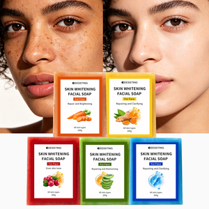 Savon artisanal personnalisé avec logo pour peaux grasses - Savon visage nettoyant en profondeur et éclaircissant avec contrôle du sébum et élimination des taches - Product Image 1