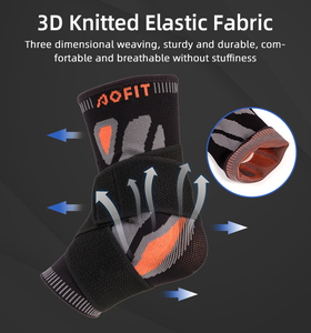 Soporte <span class=keywords><strong>de</strong></span> Tobillo Premium Tejido, Ajustable, Ligero, Compresivo, Antideslizante y Transpirable - Product Image 4