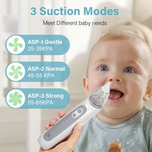 Aspirateur nasal électrique pour bébé avec 3 niveaux d'aspiration réglables, nettoyage automatique et fonctions musicales - Product Image 4