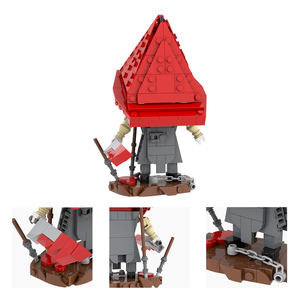 Pirámide de la cabeza de la enfermera juego de terror película personaje Bogeyman montar modelo acción DIY bloques de construcción niños juguetes de regalo - Product Image 6