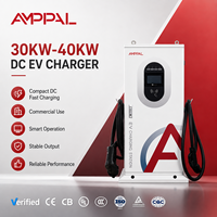 AMPPAL 30KW 40KW Nouvelle Station de Recharge DC pour Véhicules Électriques, Montée au Sol, Intelligente, avec Fonctionnement WiFi, pour Usage Domestique et Commercial, Vente Directe Usine