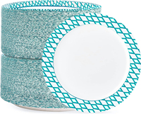 Assiettes en papier jetables personnalisées de 6 à 12 pouces pour décorations de table de mariage et d'anniversaire, ensemble de vaisselle de fête