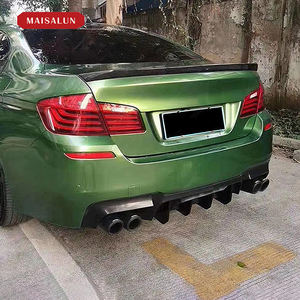 Lèvre de pare-chocs arrière en ABS noir mat de style R pour <span class=keywords><strong>BMW</strong></span> Série 5 F10 2011-2017 Pièces automobiles Diffuseur arrière - Product Image 4