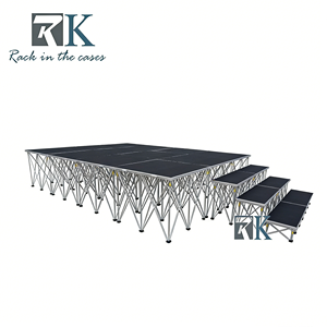Plywood <b>Platform</b> Aluminum <b>Stage</b> Aluminum Support Mobile <b>Stage</b> for Wedding Performance Exhibition Music Events - Product Image 2