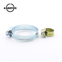 Heavy Duty British Type Galvanized Steel Hose Clamp Zinc Plated Iron Fastener for Industrial Pipe Fastening