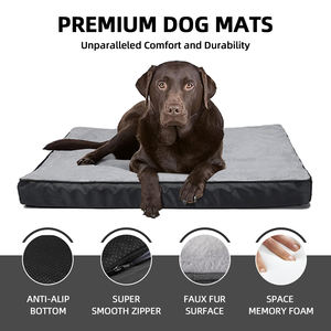 Cama Plana Ortopédica de Lujo de Espuma Viscoelástica para Perros, Impermeable, con Funda Extraíble y Lavable, Éxito de Ventas para Mascotas - Product Image 2