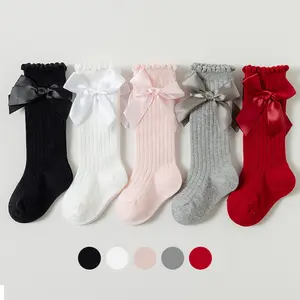 Individuelle gekämmte Baumwolle Knöchel solide Farbe Baby-Socken 1-3 Jahre alte Kinder-Socken koreanische Boho-Strümpfe