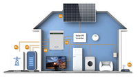 Zwayn 10kw Baterai Lithium Penyimpanan Off Grid untuk Dinding, Paket Baterai Lifepo4 51.2v 200ah, Solar Powerwall, Bateria Lifepo4 48v
