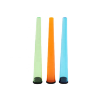 Vente en gros – Tube à cigarettes en plastique de 110 mm et 115 mm, support conique, conteneur en forme de cône, pipe à rouler personnalisée avec logo et capuchon