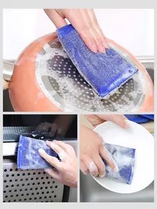 Bulaşık süngeri mutfak Nano zımpara temiz ovmak Pot pas odak lekeleri sünger çıkarma seti temizleme fırçası süngerleri