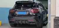Kit complet en fibre de carbone polie de haute qualité pour Mercedes-Benz GLA45 AMG X156, lèvre avant, diffuseur arrière, capot, installation facile
