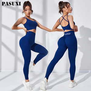 PASUXI-MALLAS <span class=keywords><strong>DE</strong></span> Yoga sin costuras para mujer, conjunto <span class=keywords><strong>de</strong></span> <span class=keywords><strong>ropa</strong></span> atlética para entrenar, glúteos, gimnasio - Product Image 1