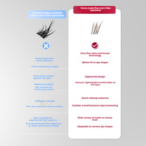 AGENGPO <span class=keywords><strong>Pestañas</strong></span> Postizas Hechas a Mano <span class=keywords><strong>de</strong></span> Lujo, Naturales, Negras y Marrones, Sin Pegamento, Estilo Micro Fox, Naturales, Alargadoras y Ligeras - Product Image 4