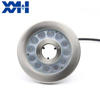 Outdoor IP68 Wasserdichte Edelstahl RGB DMX Runde Ring Unterwasser-Pumpen-LED-Wasserstrahl-Springbrunnen-Düsenleuchten für Fontänen