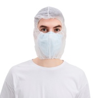 Balaclava blanche jetable en PP non tissé, respirante et imperméable, pour la protection du casque de karting, usage quotidien, unisexe, adulte, couvre-tête