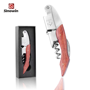 <span class=keywords><strong>Tire</strong></span>-<span class=keywords><strong>Bouchon</strong></span> Sinowin en Palissandre Rouge, Ouvre-Bouteille à Vin avec Coffret Cadeau Noir et <span class=keywords><strong>Tire</strong></span>-<span class=keywords><strong>Bouchon</strong></span> Serveurs de Bouteille en Bois en Acier Inoxydable - Product Image 2