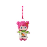 Porte-clés poupée en peluche mignonne, pendentif en peluche douce, breloque de sac pour sac à dos, clé de voiture, cadeau pour amie, vente en gros