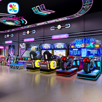 Salle de jeux 9D VR Projet de parc d'attractions Simulateur de projecteur interactif immersif Machine de jeu d'arcade Vr à jetons
