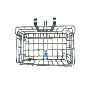 La <span class=keywords><strong>suspension</strong></span> de guidon <span class=keywords><strong>en</strong></span> fil d'acier de haute qualité permet un démontage facile Panier pliant à ouverture libre Panier de vélo - Product Image 2