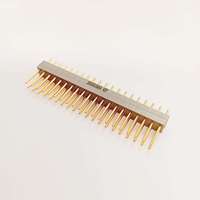 Conector Eléctrico Rectangular de Latón, Adaptador Doble en Línea Serie MIL J56 HY Eurocard