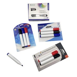 Lot de 3 marqueurs effaçables à sec pour tableau blanc, personnalisables avec logo, sans odeur, en gros, les meilleurs et les moins chers - Product Image 1