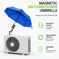 Sombrilla Extra Grande con Imán, Resistente al Viento y a los Rayos UV, Ideal para Trabajo al Aire Libre y Eventos al Aire Libre, con Base Magnética