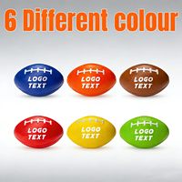 Ballons anti-stress de football américain personnalisés en gros, mini-ballons de rugby en mousse PU souple, jouets à presser pour événements sportifs et promotionnels
