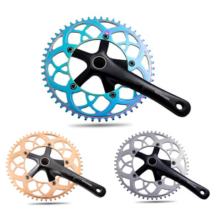 Pignon de chaîne de vélo pliant Bolany 54T 56T 130BCD en alliage d'aluminium à conception creuse - Product Image 3