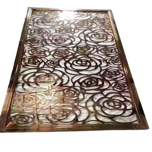 Dunkelbraune Kabine Trennwand nach Hause laser geschnittenes Gitter billige Raumteiler - Product Image 1