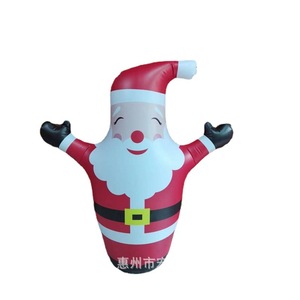 <b>Inflatable</b> Santa Claus 110Cm Led Light Up Outdoor Holiday Yard Decoration Pvc Material Unisex - Product Image 4