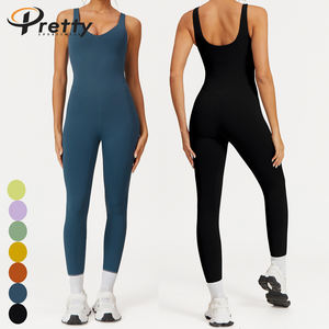 Combinaisons pour femmes Ensemble de yoga <span class=keywords><strong>nude</strong></span> Ensembles de fitness Body à dos ouvert Combinaisons de yoga Vêtements de sport Tenues de sport pour femmes - Product Image 1