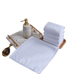 White Square Towel Pure Cotton 80g For <b>Hand</b> <b>Wiping</b> Restaurant Use - Product Image 2