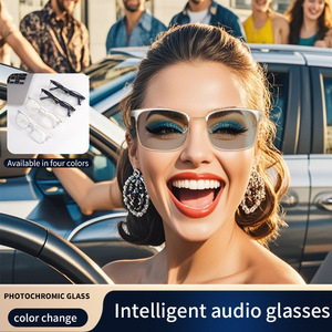 Gafas Inteligentes de Acetato Premium 2026, Lentes Fotocromáticas, Anti Luz Azul, Gafas de Sol con Audio, Lentes Intercambiables para Hombre GS13 - Product Image 2