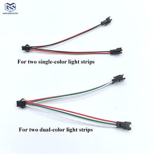 1-zu-2-Draht SM-Kupferkontakt IP20 2-poliger Buchse-zu-Stecker-Verbinder, Geeignet für 1/<span class=keywords><strong>3</strong></span>-Farbige LED-Streifen. - Product Image 5