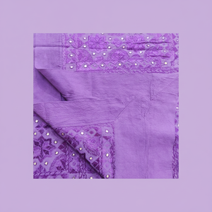 Bordado a mano indio ecológico para todas las estaciones tamaño Queen cobertores de algodón trabajo de espejo Floral patrón de cordones decorativo para el hogar - Product Image 1