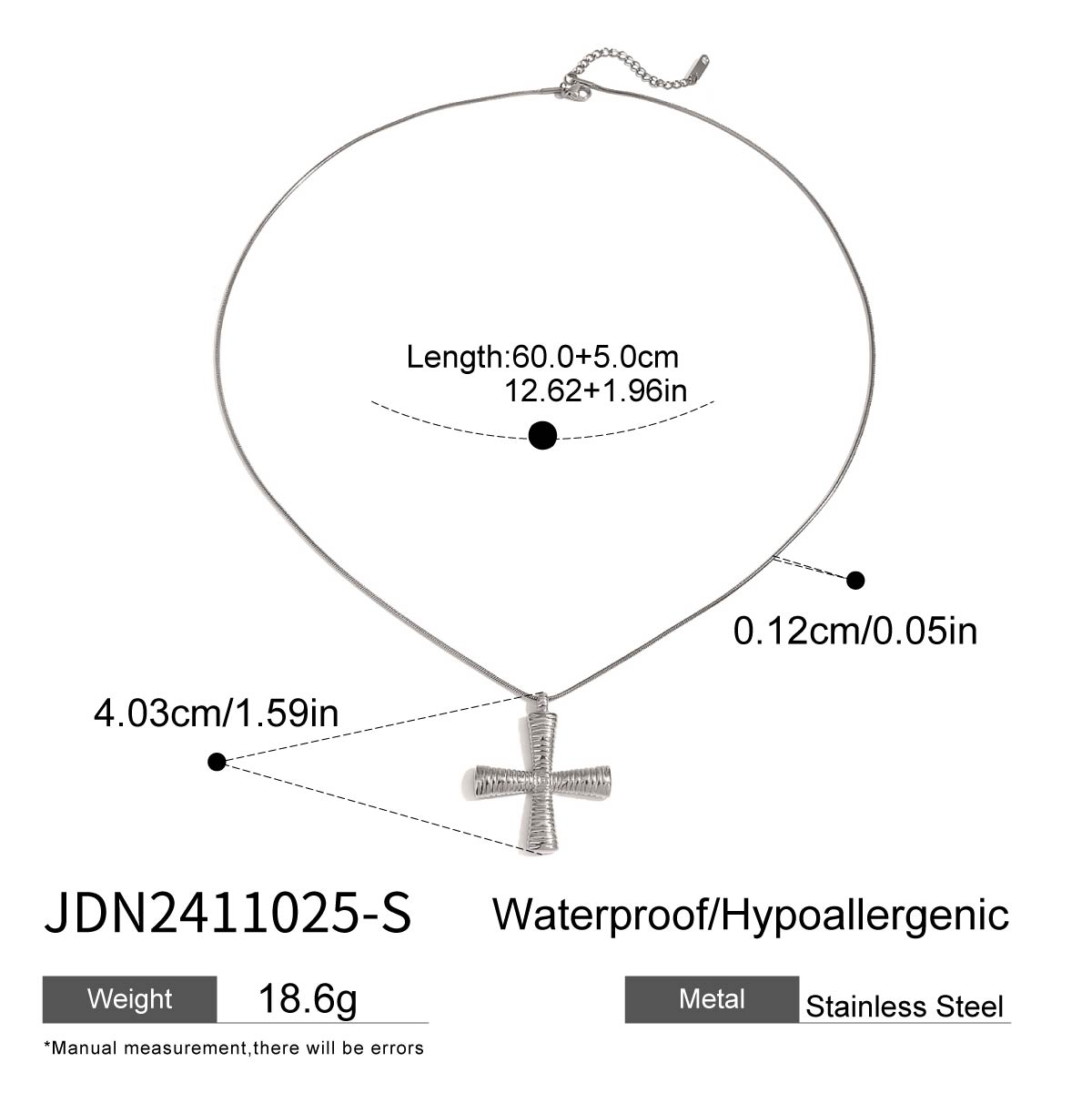 Colore argento JDN2411025-S
