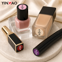 Étiquettes personnalisées pour gloss à lèvres, autocollants adhésifs imperméables avec logo pour rouges à lèvres, vernis à ongles et mascara, feuilles d'autocollants personnalisées découpées à la forme.