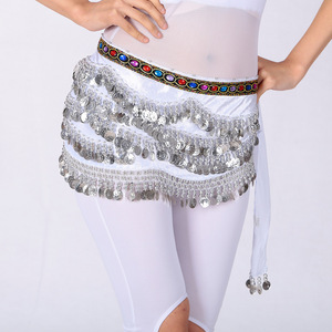 Cadena <span class=keywords><strong>de</strong></span> Cintura para Danza del Vientre 2025 con Monedas, Lentejuelas y Borlas para Mujer, Falda <span class=keywords><strong>de</strong></span> Danza del Vientre, Accesorios para Disfraces <span class=keywords><strong>de</strong></span> Danza India - Product Image 5