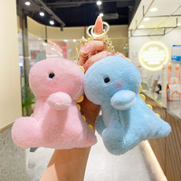 OEM Jouets en peluche écologiques mini-anime pour machine à griffes, porte-clés dinosaure, pendentif de sac à dos, poupée pour enfants